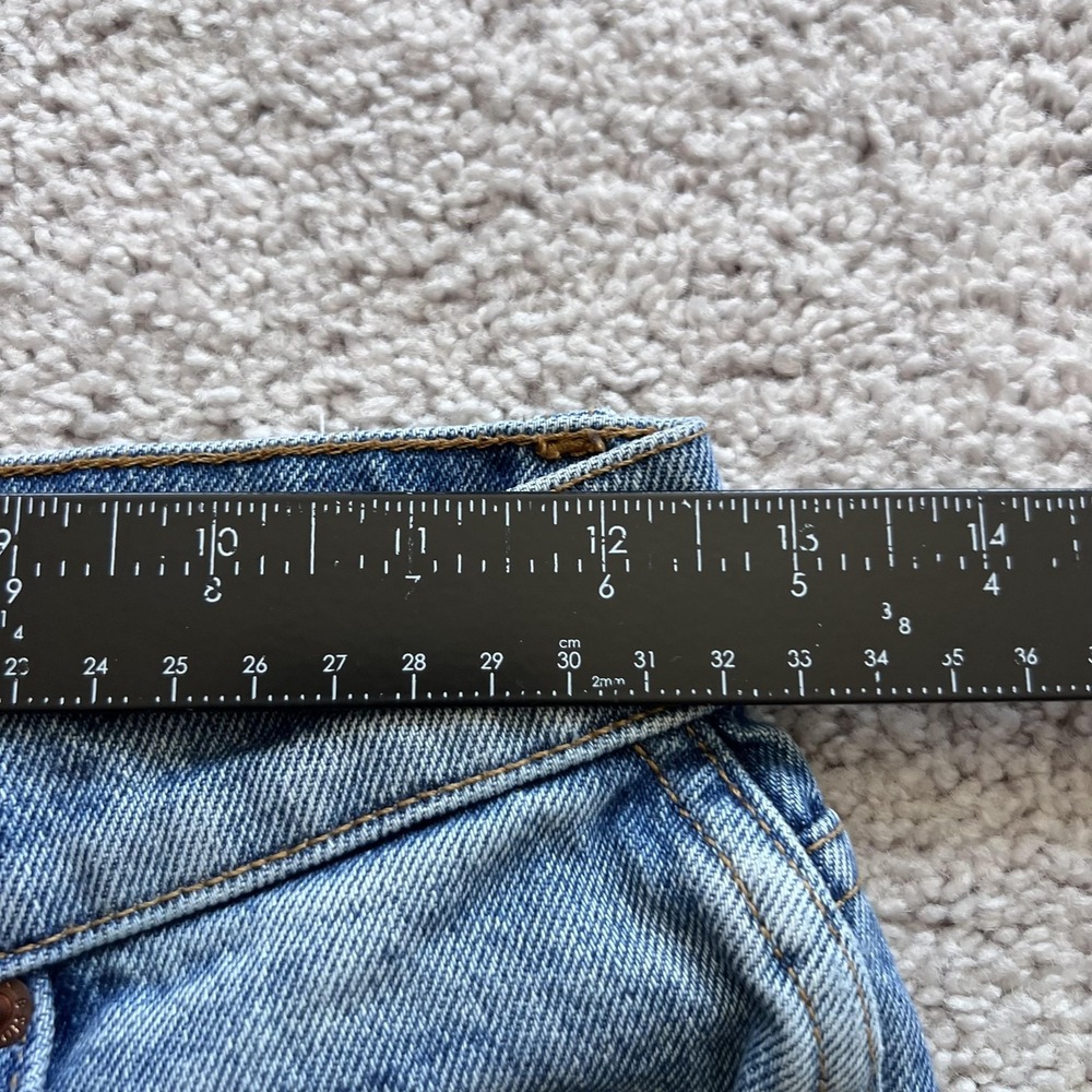 B SIDES Straight Jeans Womens 24 Blue High Rise Medium Wash Denim Made USA - Picture 11 of 16